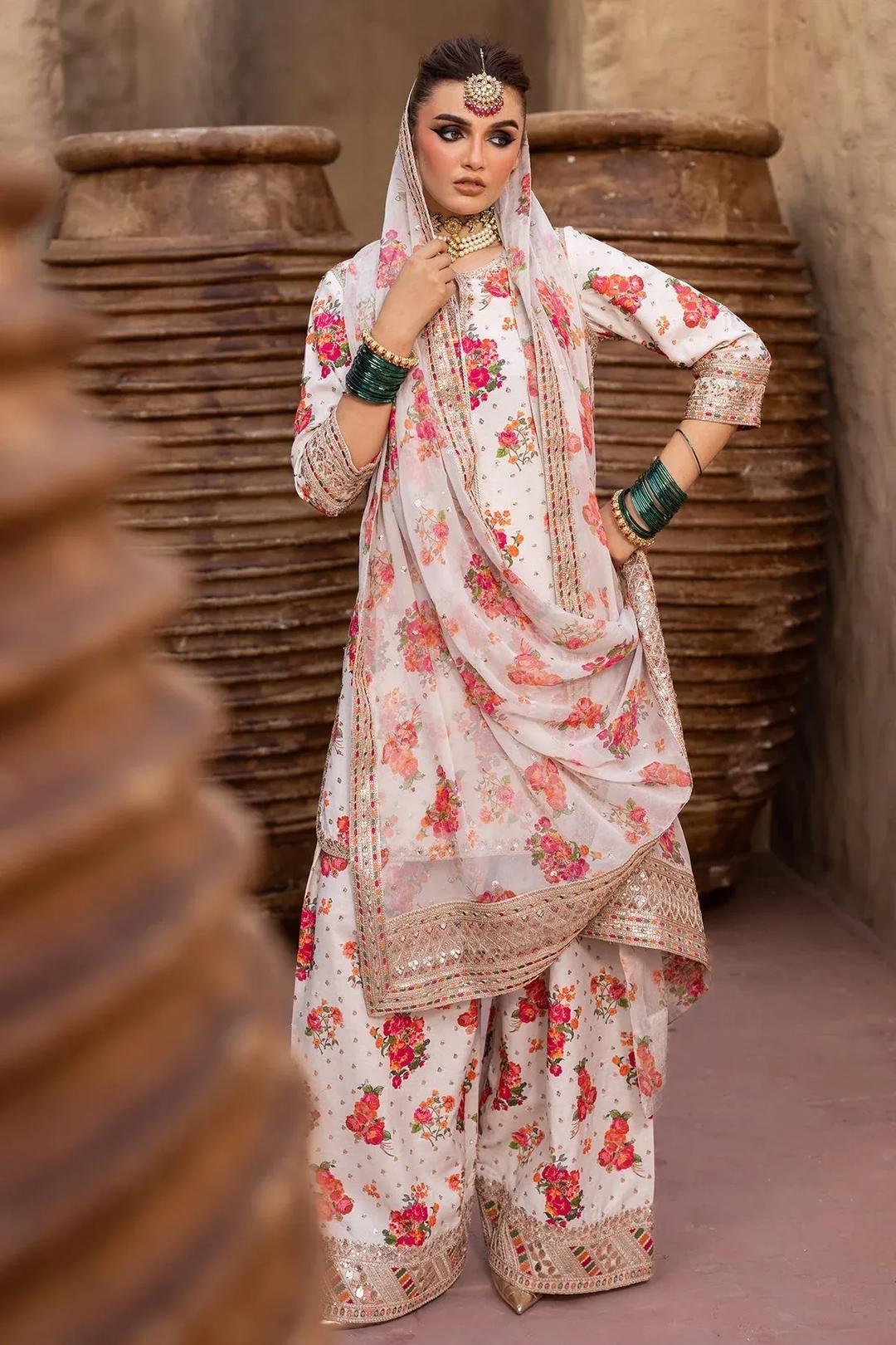MIX DIGITAL PRINT 3Pcs Unstitched Digital Print Suit