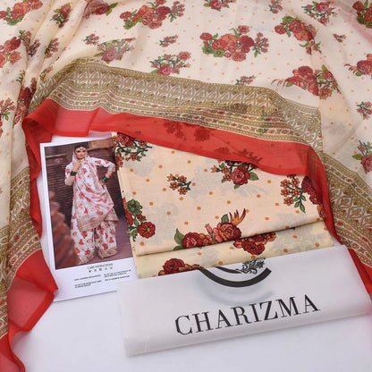 MIX DIGITAL PRINT 3Pcs Unstitched Digital Print Suit