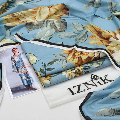 3 Pcs Women's Unstitched Printed Suit